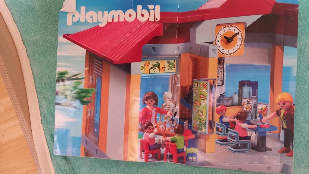Playmobil school, Ophalen, Gebouw, Complete set, Zo goed als nieuw
