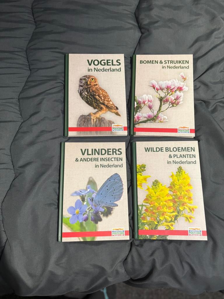 4 Natuurboeken postcodeloterij, Ophalen of Verzenden, Zo goed als nieuw, Bloemen, Planten en Bomen