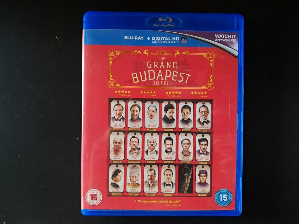 Blu-ray The Grand Budapest Hotel (€9 incl verzendkosten), Verzenden, Zo goed als nieuw, Horror