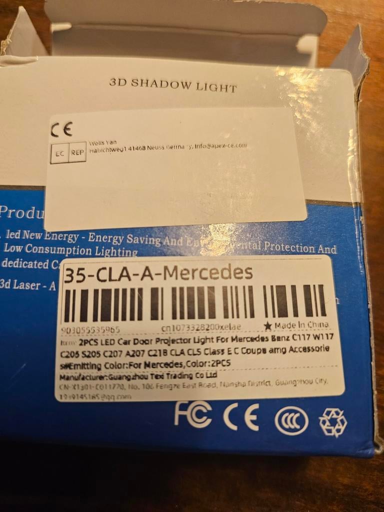 Mercedes-Benz Deurverlichting Logo Projector (1 set), Ophalen of Verzenden