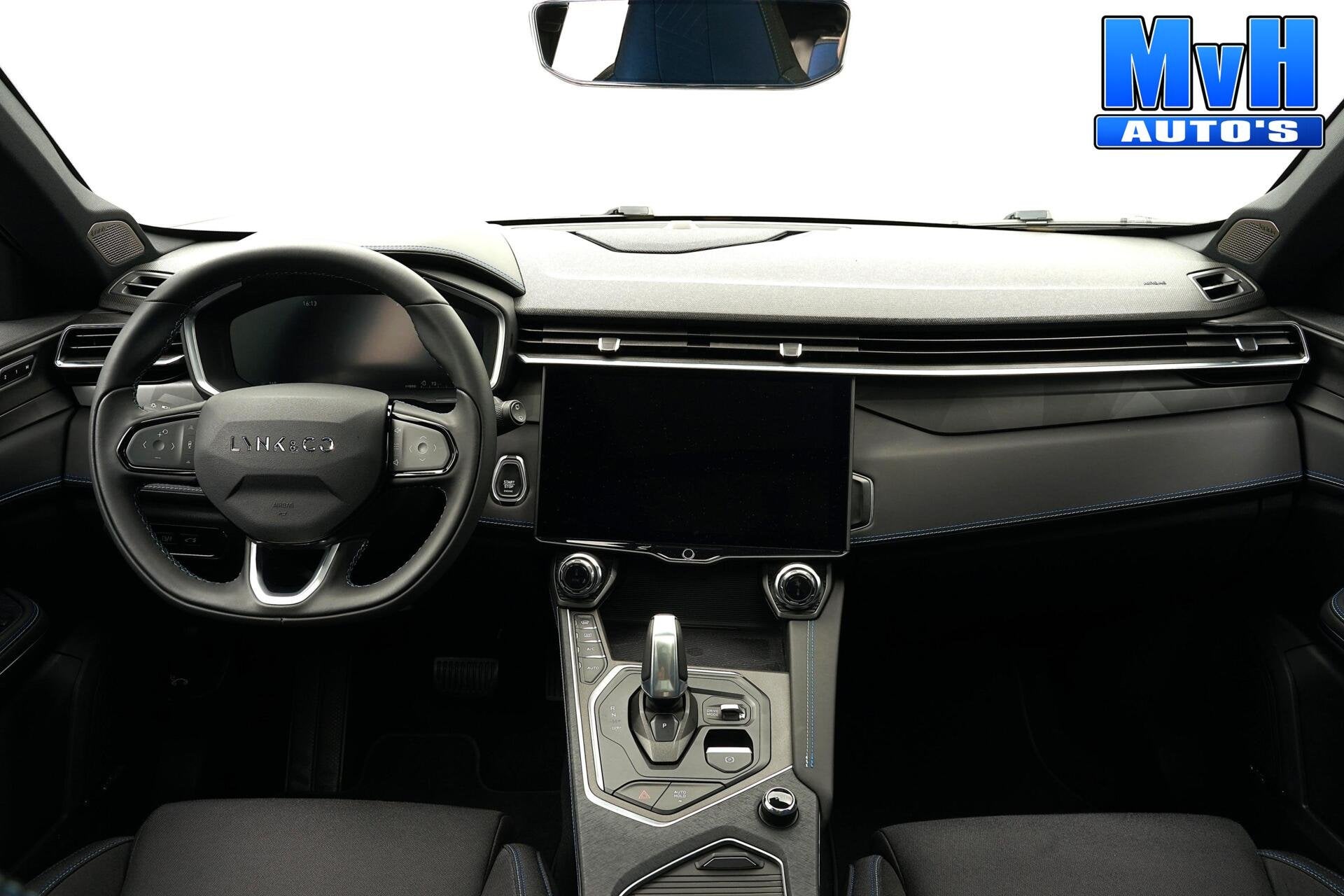 Lynk & Co 01 1.5 PHEV|ZWARTE.HEMEL|360ºCAM|TREKHAAK|SOH98%, Auto's, Stof, Met garantie (alle), Blauw, Plug-in hybride