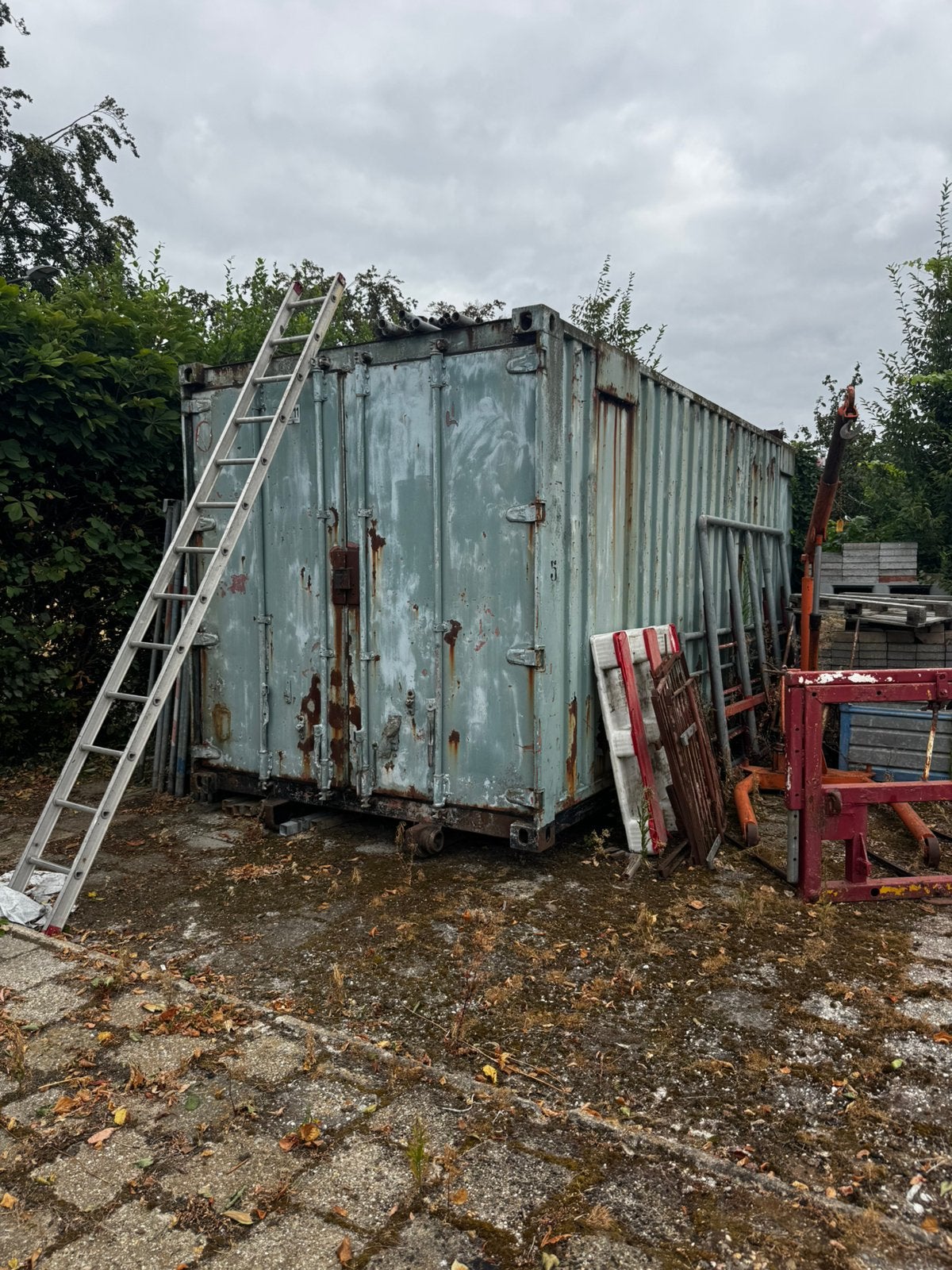 Zeecontainer, Ophalen, Gebruikt