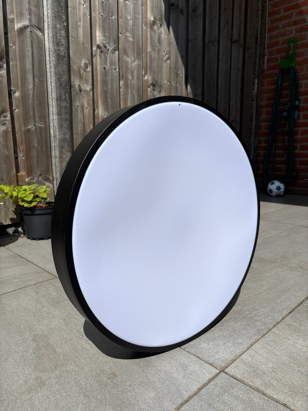 Praxis Ronde LED plafondlamp - Zwart, modern design, Ophalen, Overige merken, Kunststof, Zwart