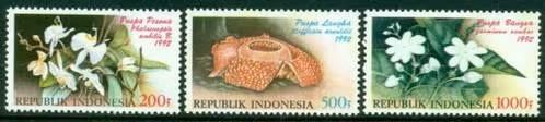 Indonesie 1992 - ZBL1482-1484 - Flora - ao, Verzenden, Postfris, Zuidoost-Azië