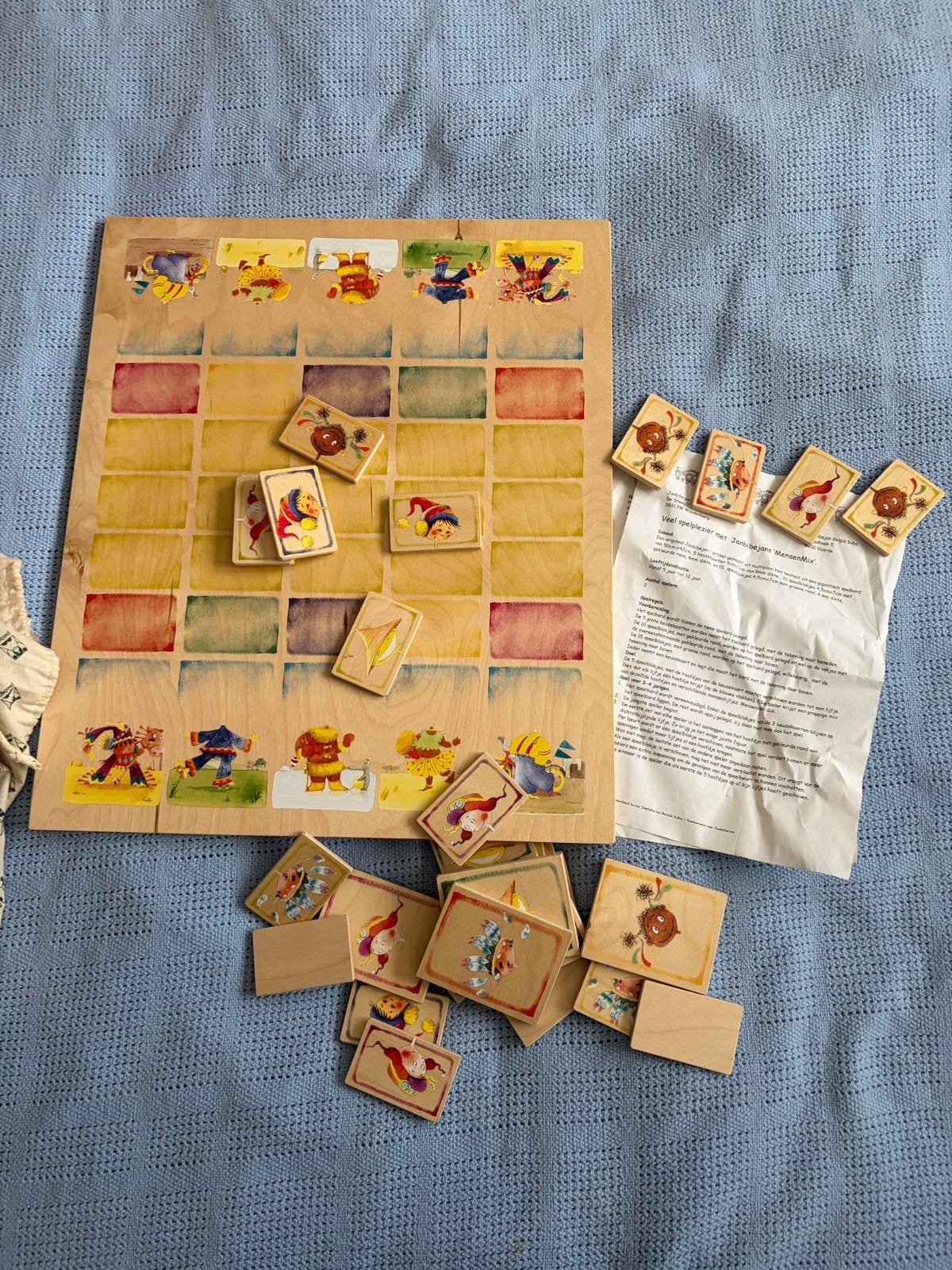 Janbibejan MensenMix houten bordspel, Een of twee spelers, Ophalen of Verzenden, Zo goed als nieuw