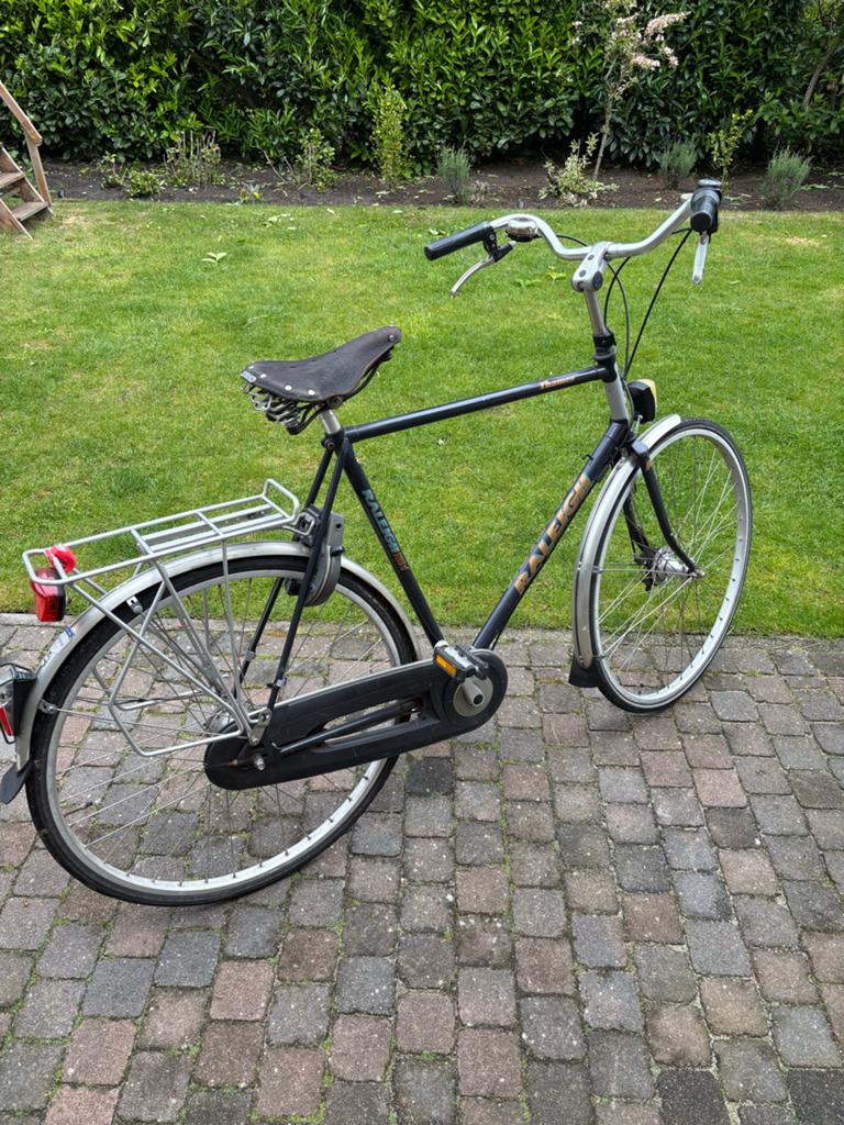 Raleigh herenfiets - Functionele stadsfiets/extra fiets, Fietsen en Brommers, Fietsen | Heren | Herenfietsen, Gebruikt, Versnellingen