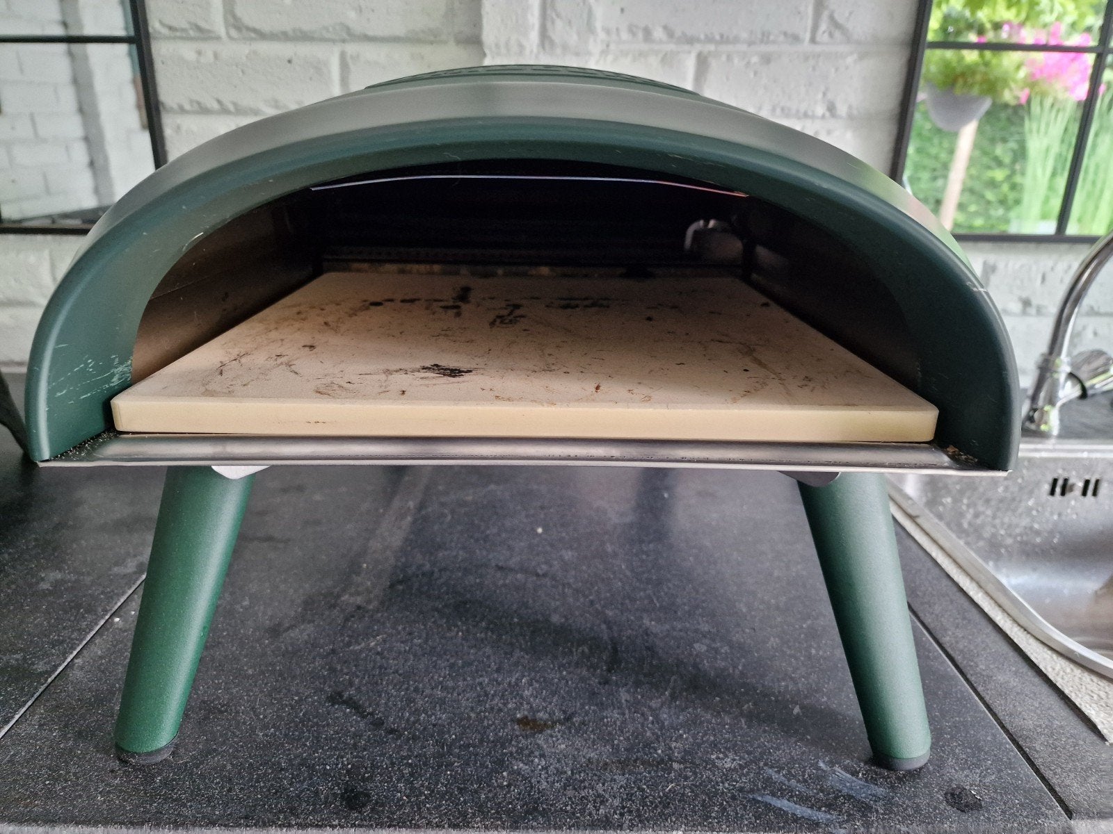 Grill Guru Pizza Oven - Gas - 450C - Inklapbare Pootjes, Tuin en Terras, Pizzaovens, Ophalen of Verzenden, Zo goed als nieuw, Grill Guru