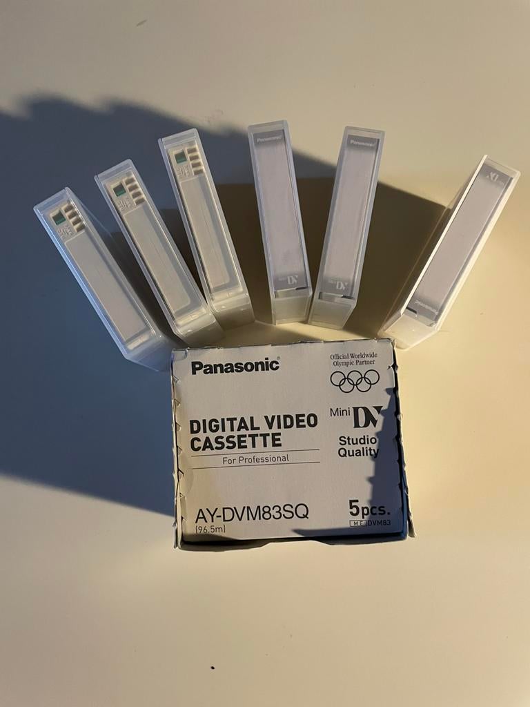 6x Panasonic Mini Dv tapes, Mini dv, Panasonic, Nieuw, Ophalen of Verzenden