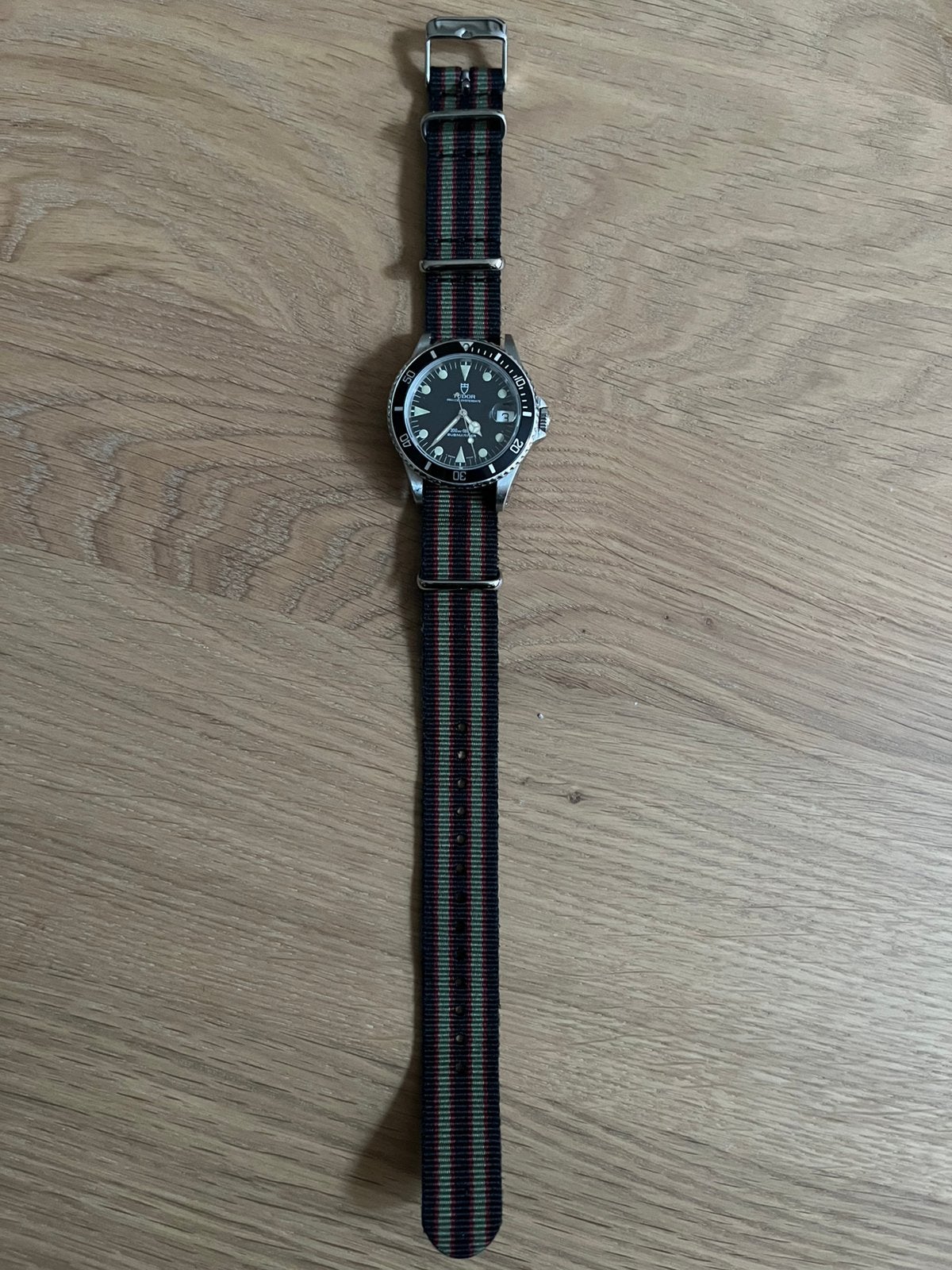 James Bond NATO strap 18mm, Kunststof, Kunststof, Zo goed als nieuw, Ophalen