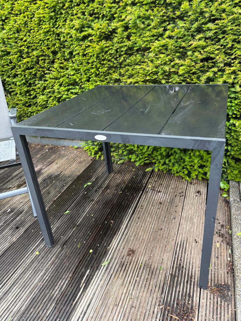Tuintafel / Balkontafel 90x90 cm - Vierkant, Tuin en Terras, Tuintafels, Ophalen, Gebruikt, Vierkant, Overige materialen