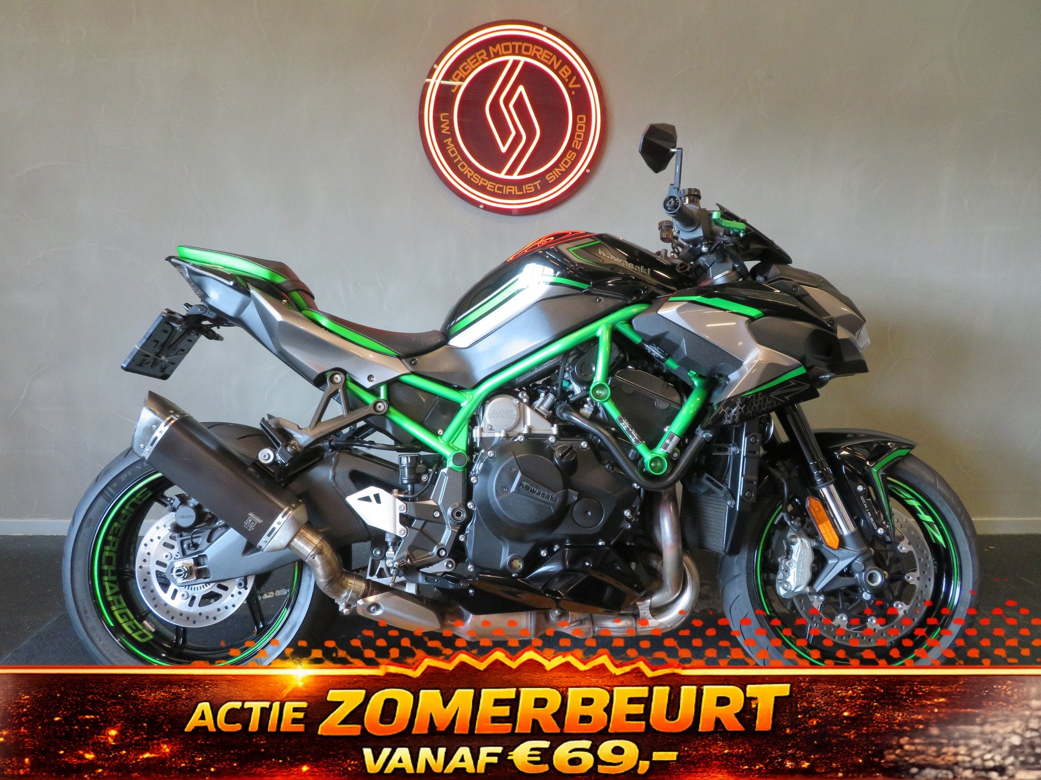 Kawasaki Z H2 TOPSTAAT! HULK EDITION! (bj 2020), Bedrijf, Naked bike