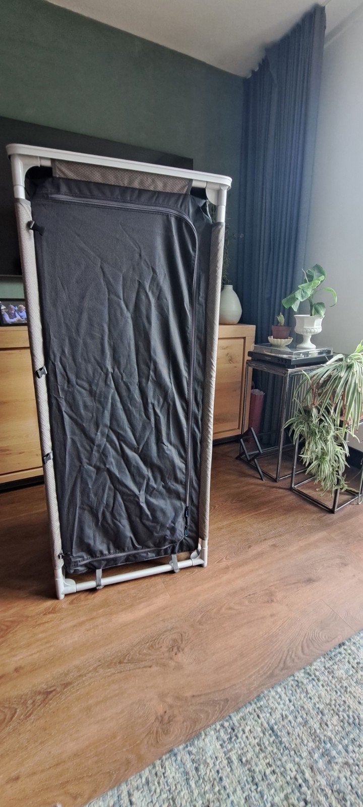 Te koop vrijbuiter(kleding)kast- uit elkaar te halen,in tas, Caravans en Kamperen, Ophalen of Verzenden, Zo goed als nieuw