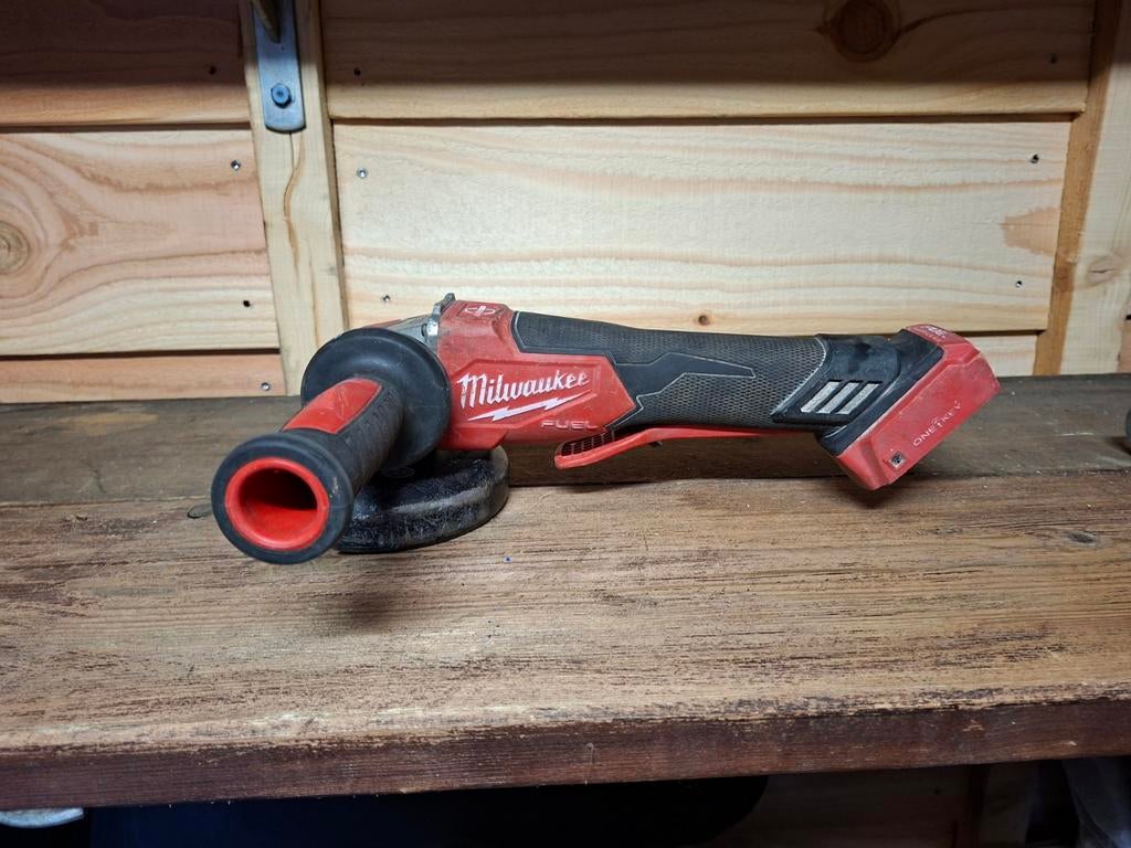 Milwaukee Haakse Slijper M18 FUEL ONEFHPAG127PDB-0X, Ophalen of Verzenden, Gebruikt, 1000 watt of meer, Haakse handslijpmachine