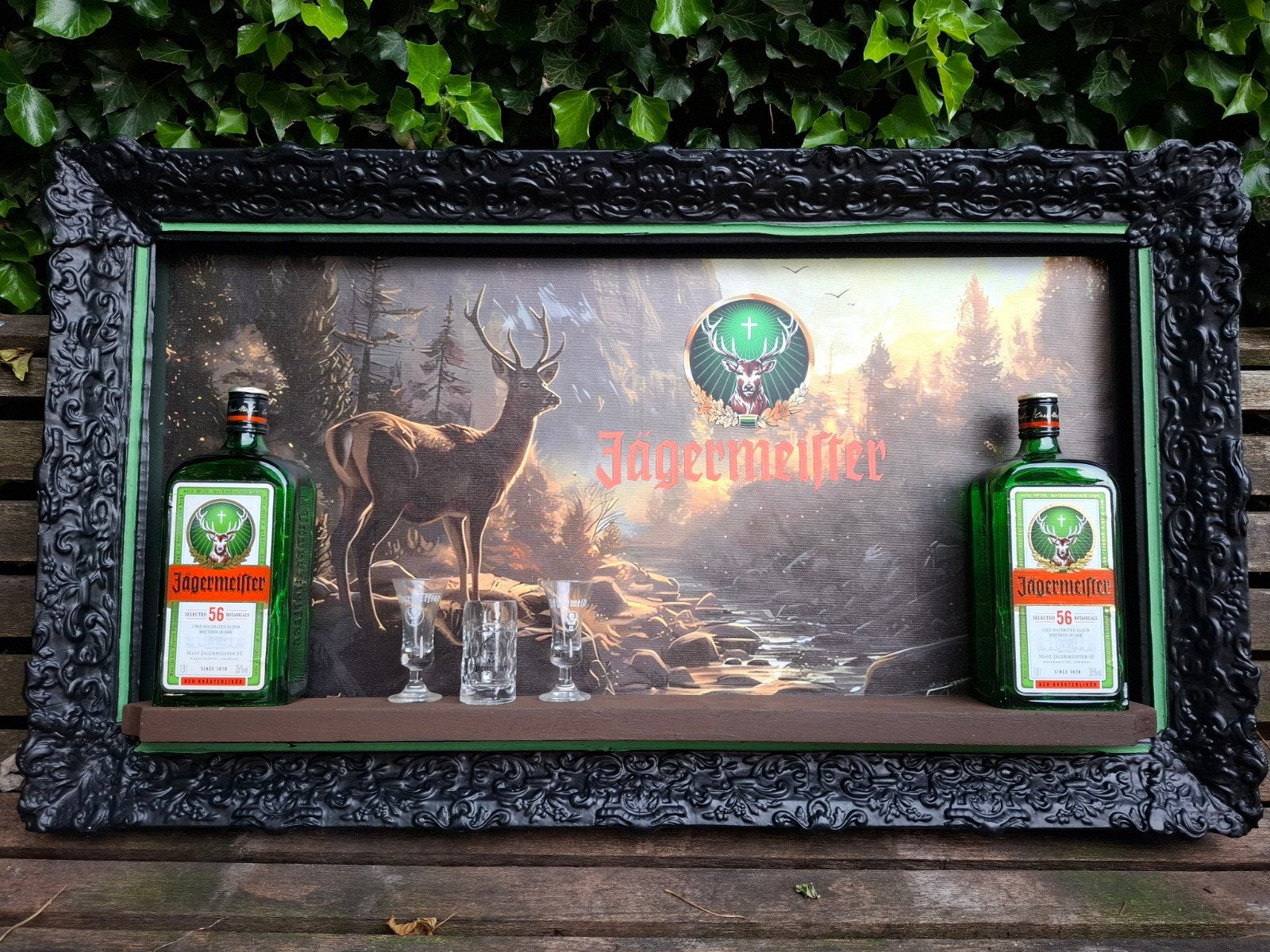 Bar mancave wand decoratie jagermeister, Ophalen of Verzenden