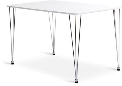 JYSK eettafel met 4 gratis witte stoelen, Gebruikt, 100 tot 150 cm, Metaal, Vier personen