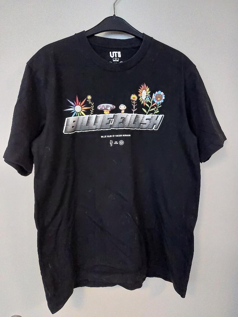 Billie Eilish t-shirt by Takashi Murakami mt S/M, Kleding | Dames, T-shirts, Verzenden, Zwart, Nieuw, Korte mouw