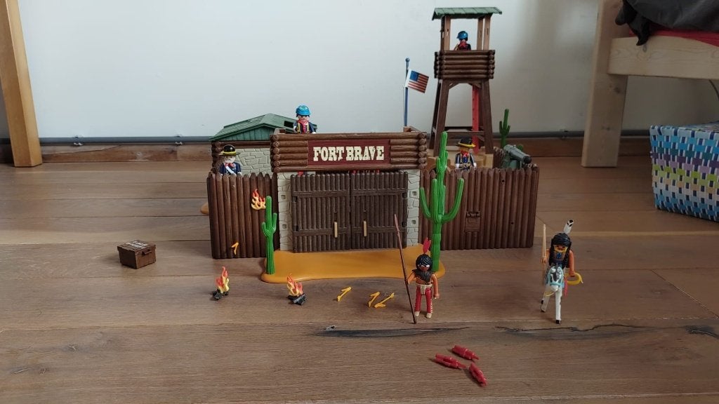 Playmobil Western fort set (5245), Kinderen en Baby's, Speelgoed | Playmobil, Gebruikt, Complete set, Kasteel/Fort, Historisch