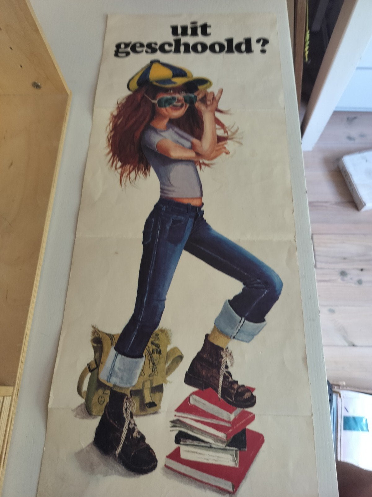 AMEV Sollicitatie poster. Leidseweg 2 eind jaren 60, Ophalen of Verzenden, Zo goed als nieuw, A1 t/m A3, Film en Tv