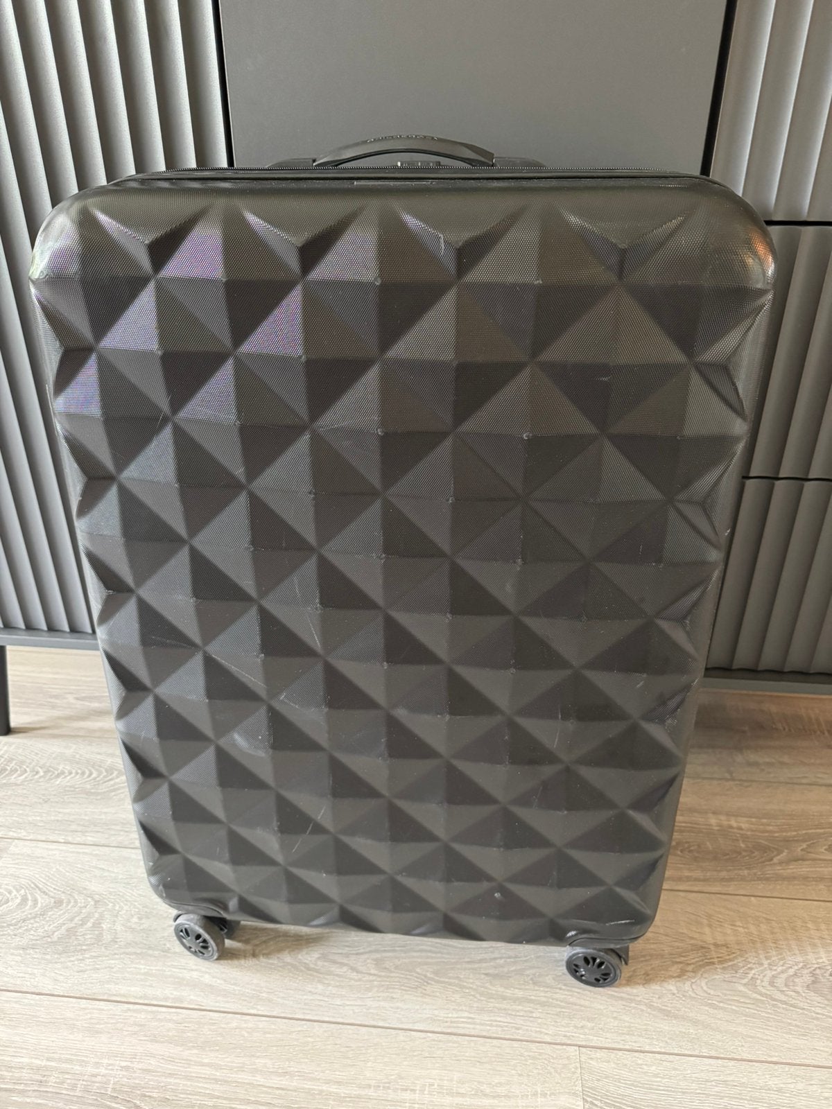 Spilbergen koffer 97 liter (79x57x29 cm) zwart, Gebruikt, Hard kunststof, 70 cm of meer, 55 cm of meer