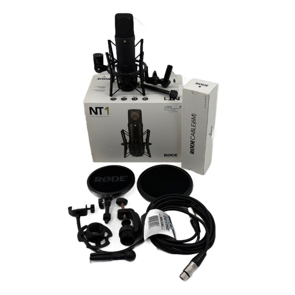 RODE NT1 Condensatormicrofoon Kit | In doos | Met statief, Muziek en Instrumenten, Microfoons, Ophalen, Dordrecht@usedproducts.nl