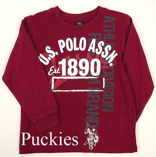 Maat 110/116 Rode US Polo Assn. longsleeve NIEUW (9577), US Polo Assn., Nieuw, Ophalen of Verzenden, Shirt of Longsleeve