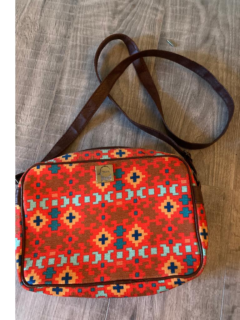 Vintage Matris Handicrafts Unesco schoudertas damestas boho, Ophalen of Verzenden, Zo goed als nieuw, Rood, Schoudertasje