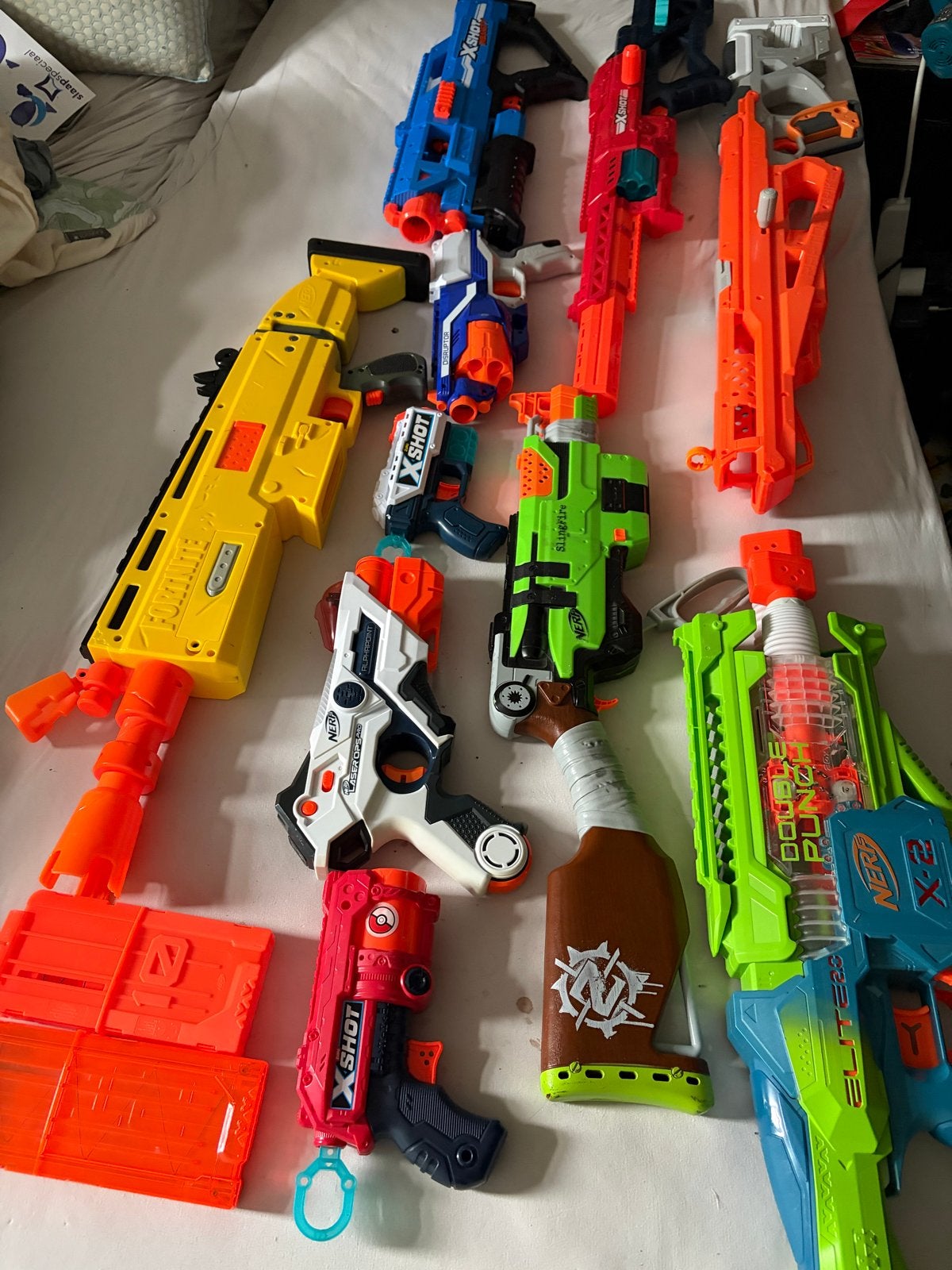 Grote collectie Nerf en X-Shot blasters, Ophalen of Verzenden, Gebruikt