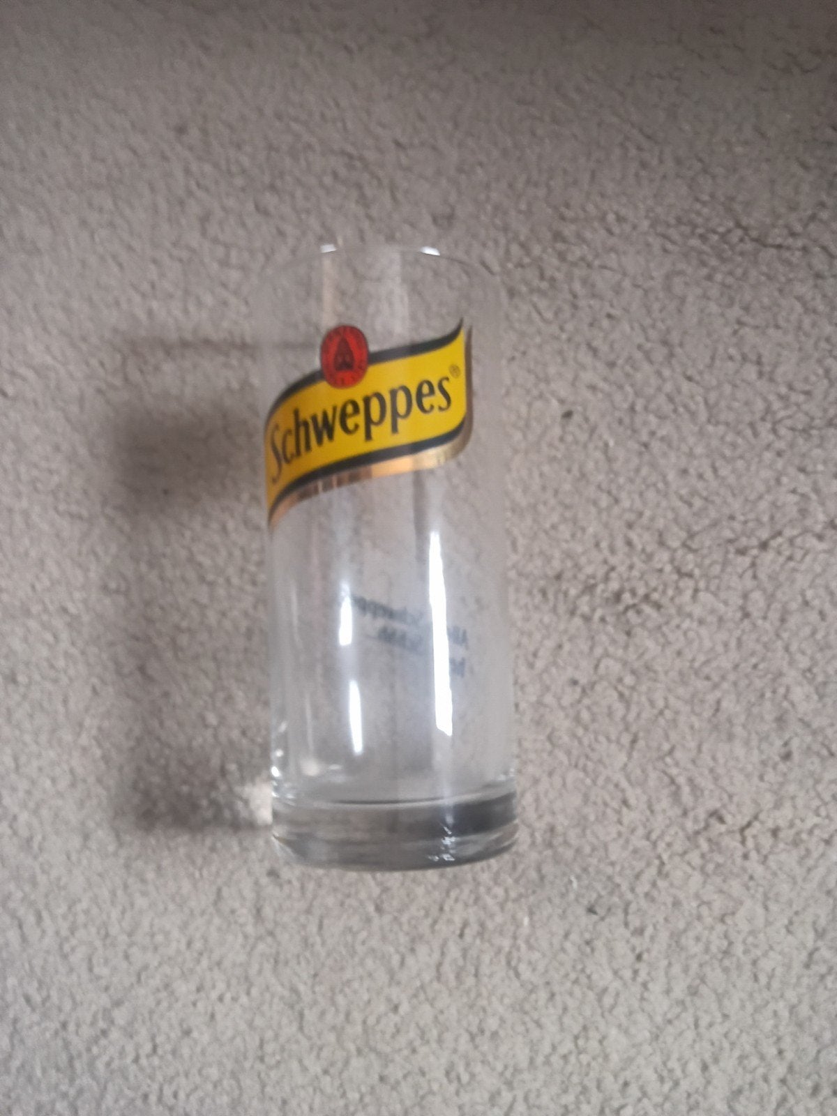 Schweppes glas - Zo goed als nieuw, Ophalen of Verzenden, Zo goed als nieuw, Overige merken, Glas