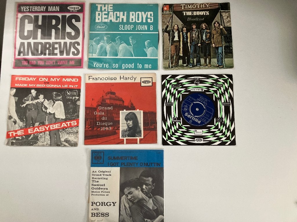 Singles Vynil Andrews Beach Boys Easy Beats Hardy, Ophalen of Verzenden, Gebruikt, Pop