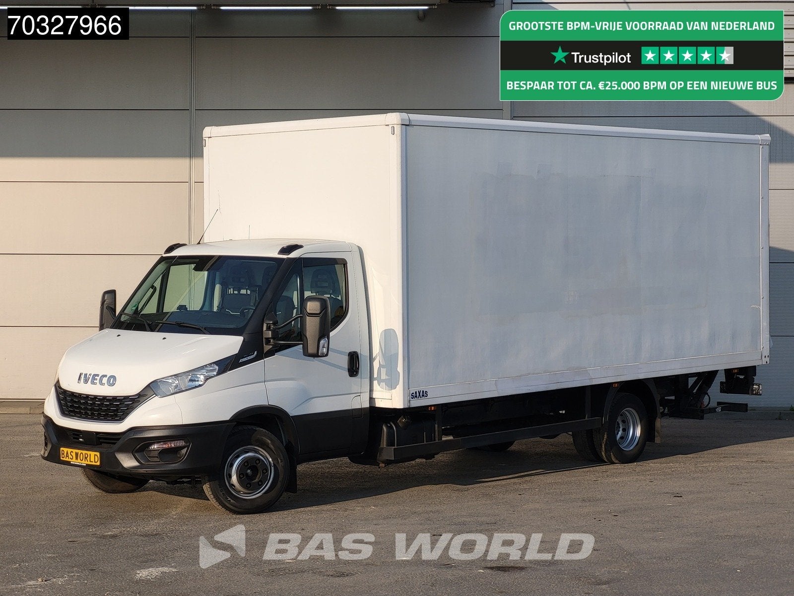 Iveco Daily 72C18 3.0L Automaat 1000KG Laadklep Dubbellucht, Auto's, Bestelauto's, Automaat, Stof, Gebruikt, Euro 6