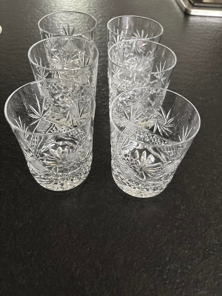 Set van 6 kristallen whiskyglazen, Ophalen