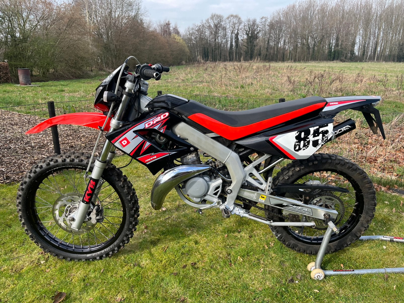 Derbi senda DRD 85 2008 schakelbrommer, Ophalen, 6 versnellingen, Zo goed als nieuw, 50 cc