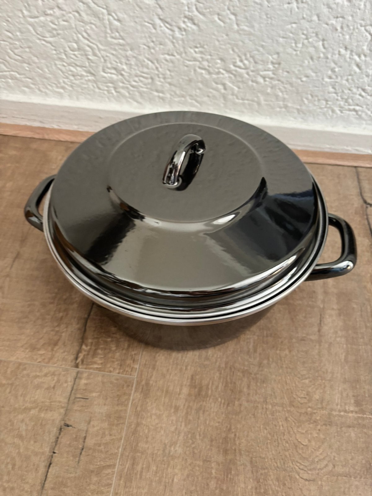 Pan 26 cm, Huis en Inrichting, Keuken | Potten en Pannen, Ophalen of Verzenden, Zo goed als nieuw, Rvs