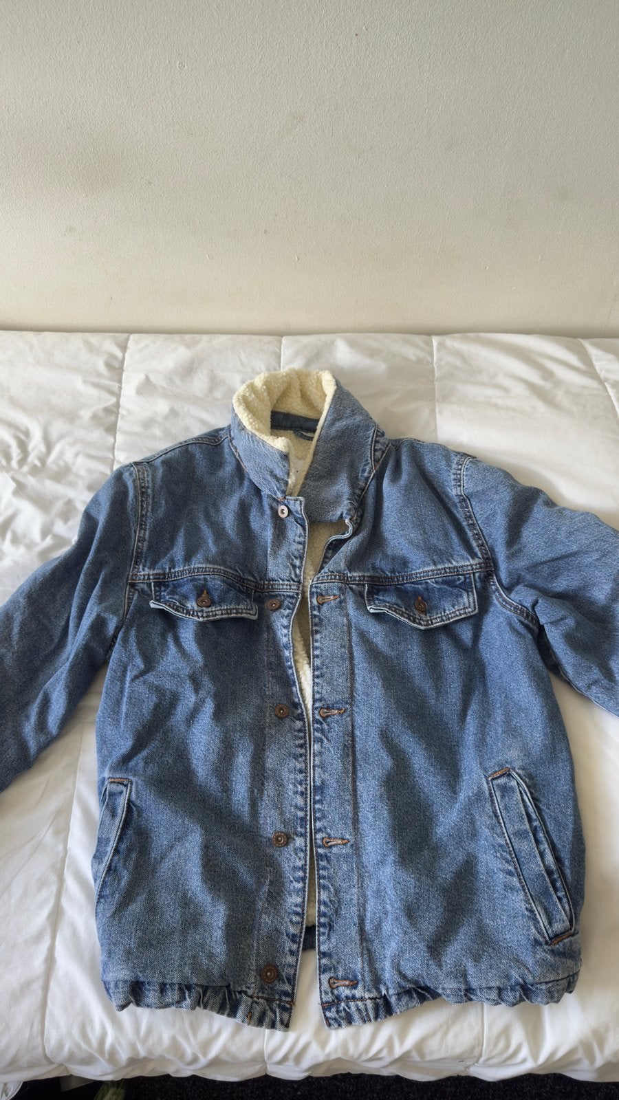 Winter denim jacket, Kleding | Heren, Ophalen of Verzenden, Zo goed als nieuw, Maat 46 (S) of kleiner, Blauw