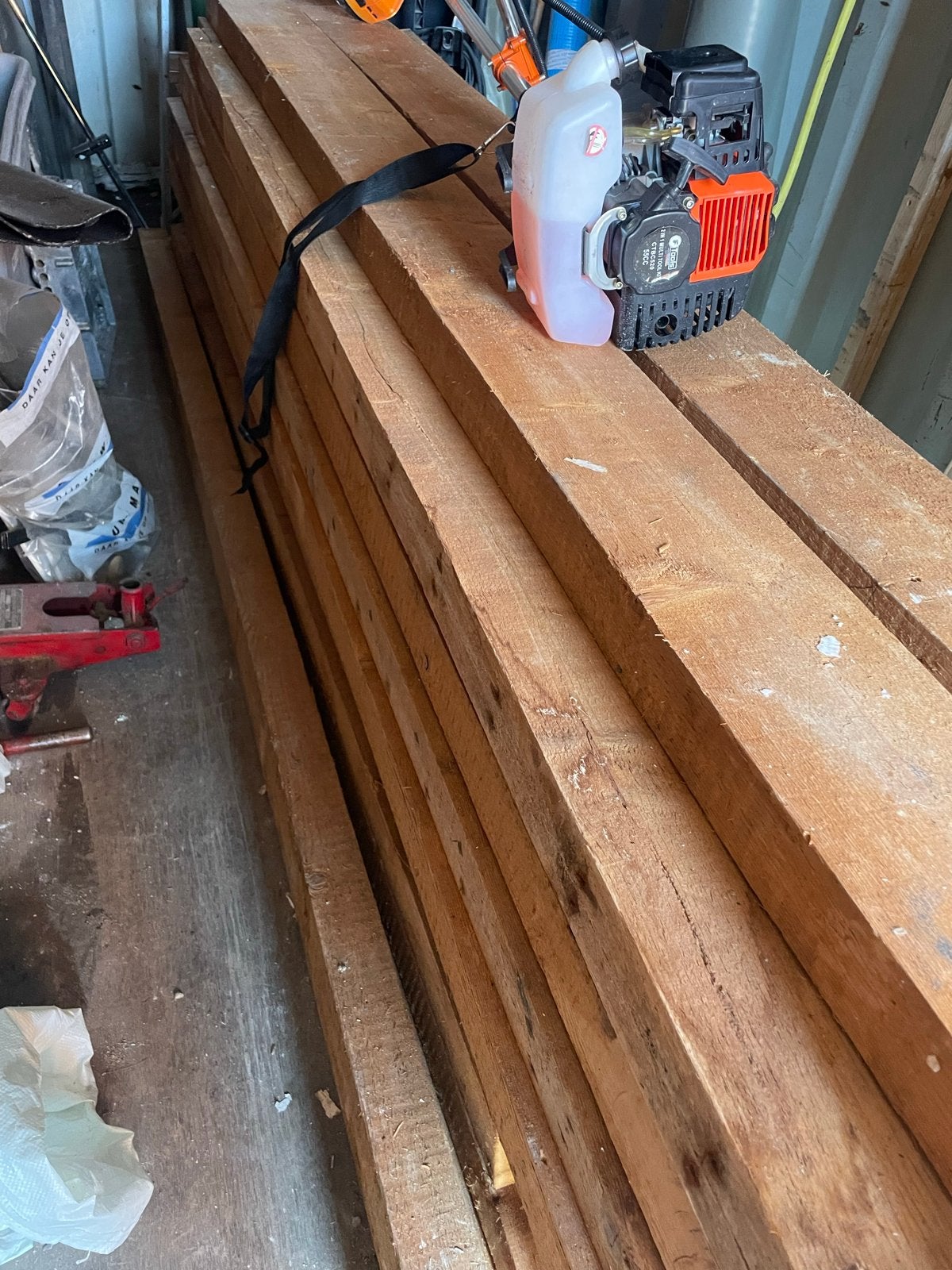 15 stuks Balken 270 x 17,5 x 7 cm, Gebruikt, Ophalen of Verzenden, 250 tot 300 cm, 50 mm of meer