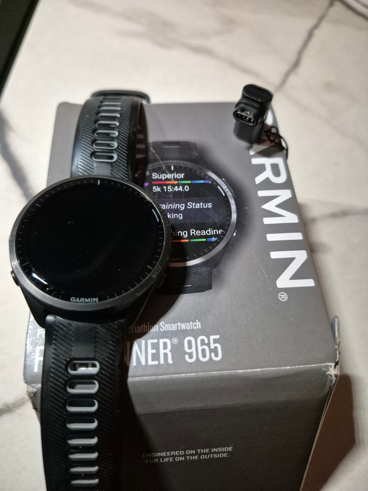 Garmin Forerunner 965, Stappen, Zwart, Garmin, Ophalen of Verzenden