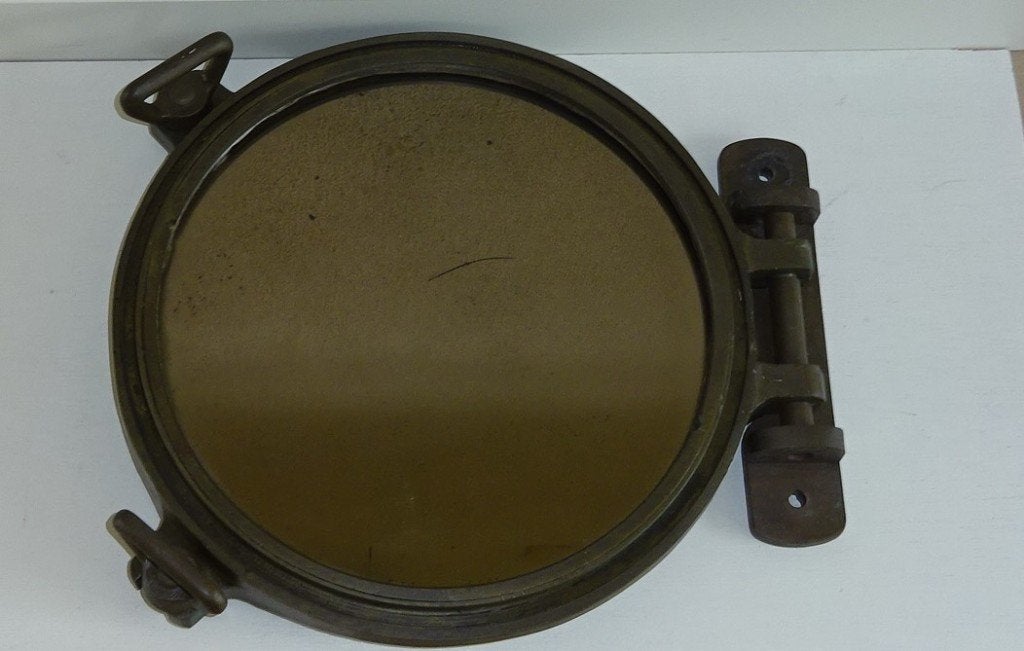 Grote patrijspoort met spiegel, Antiek en Kunst, Ophalen of Verzenden