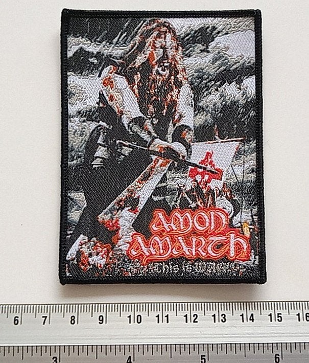Amon Amarth this is war ltd. edition patch a155  metal, Ophalen of Verzenden, Nieuw, Kleding