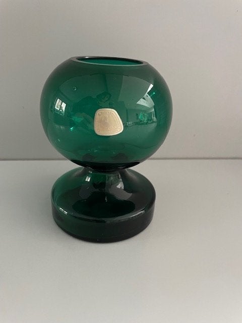 Alfred Taube Groene Kandelaar , Ophalen of Verzenden, Glas