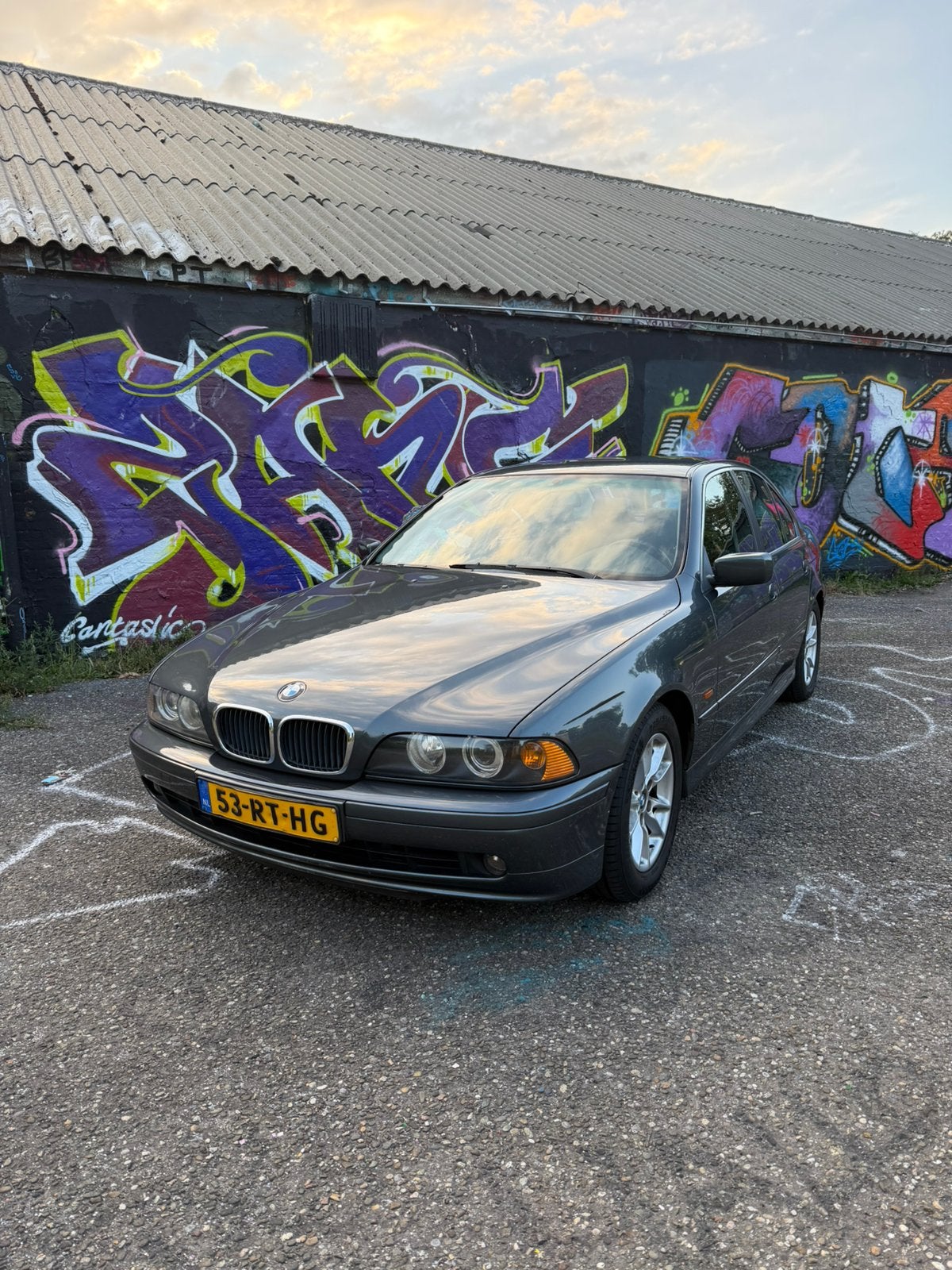BMW 5-Serie 2.5I 141KW 525 2001 Grijs, Auto's, BMW, Achterwielaandrijving, 1800 kg, Zwart, Handgeschakeld