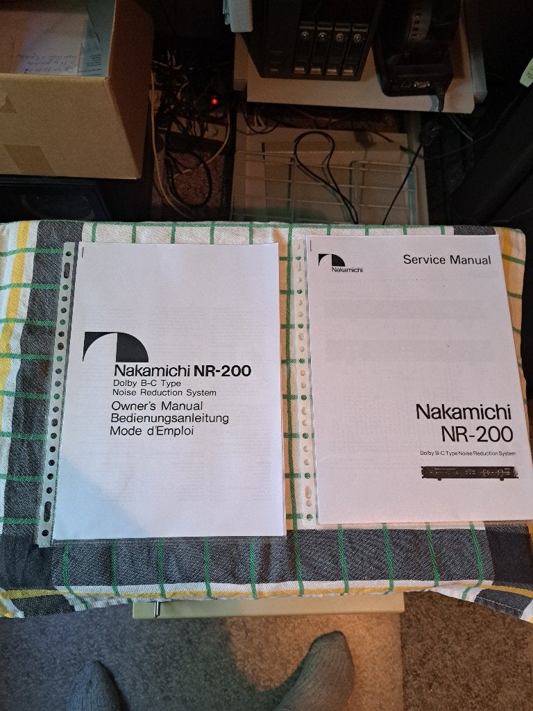Service Manual + Owner's Manual Nakamichi NR-200, Ophalen of Verzenden, Overige merken
