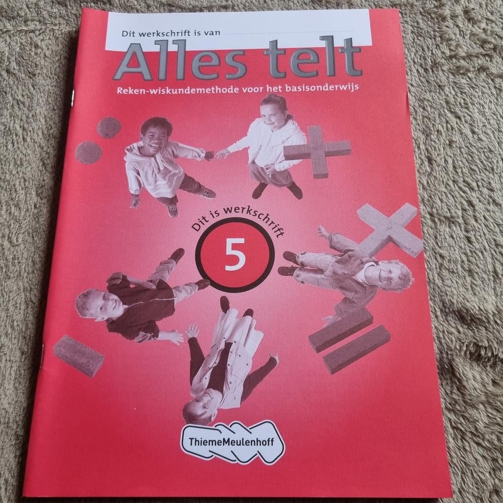 Groep 5 Alles telt werkschrift 5 - Rekenen-wiskundemethode, Ophalen of Verzenden, Nieuw, Overige niveaus, Wiskunde A