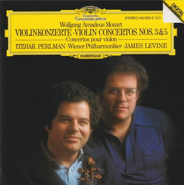 Mozart Perlman Violinkozerte-Violin Concertos nos 3 & 5 CD, Ophalen of Verzenden, Classicisme, Gebruikt, Orkest of Ballet