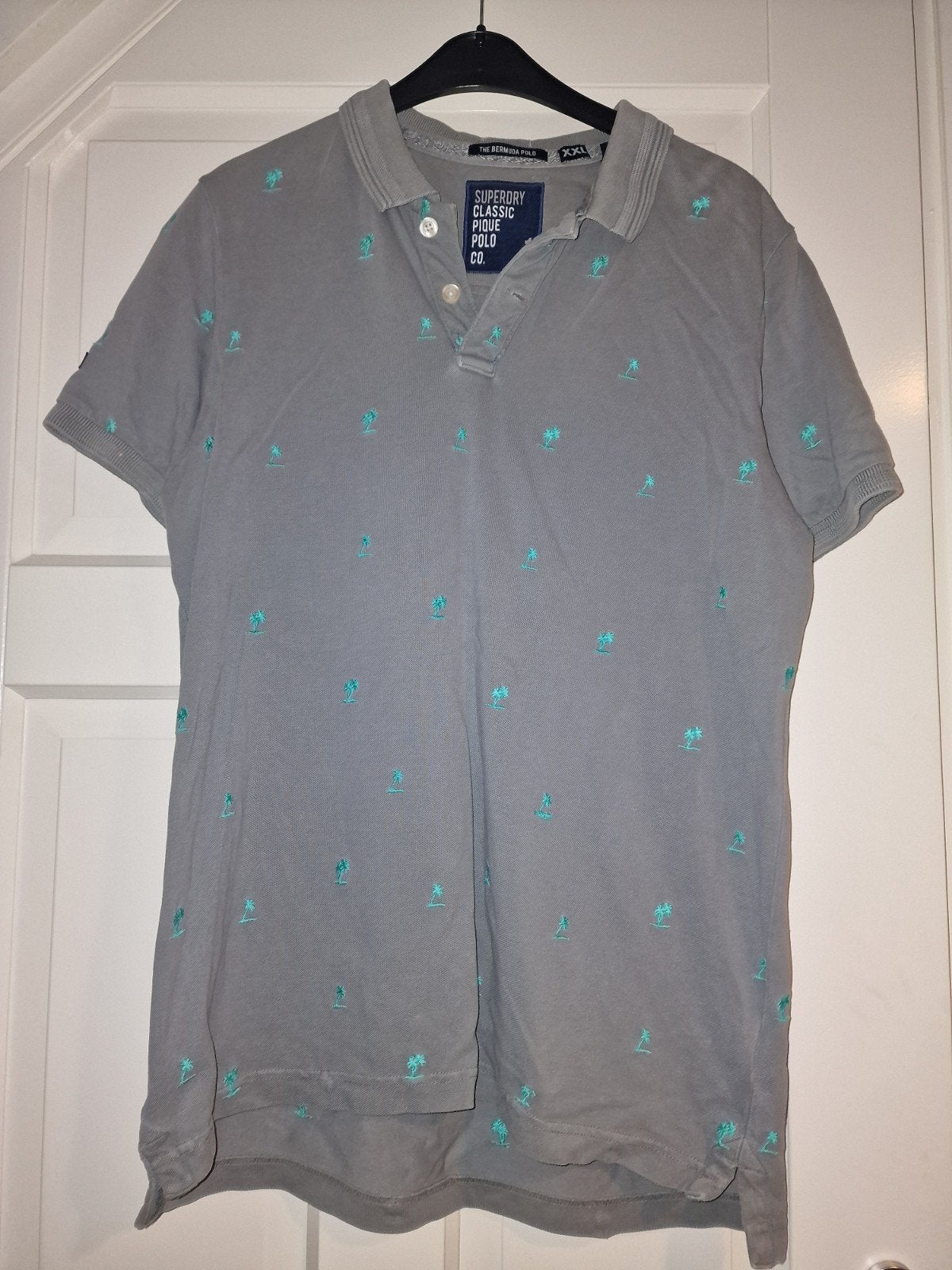 Superdry polo, Maat 56/58 (XL), Ophalen of Verzenden, Grijs, Gedragen