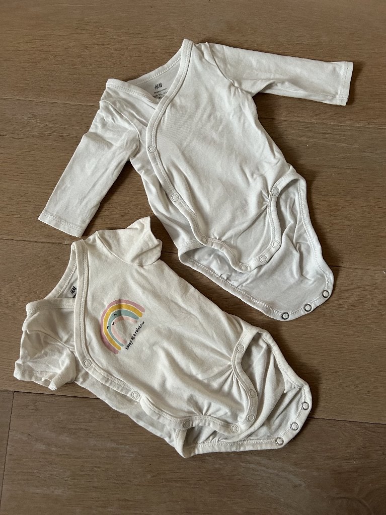 Overslagrompers H&M - mt 56, Ophalen of Verzenden, Zo goed als nieuw, Meisje, Nacht- of Onderkleding