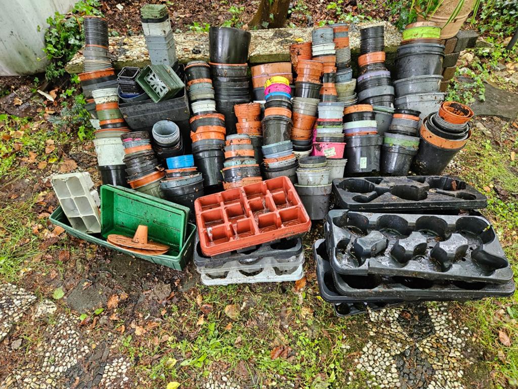 Hele partij kweekpotten/kunststof planten potten/plastic pot, Tuin en Terras, Bloempotten, Ophalen, Gebruikt, Kunststof