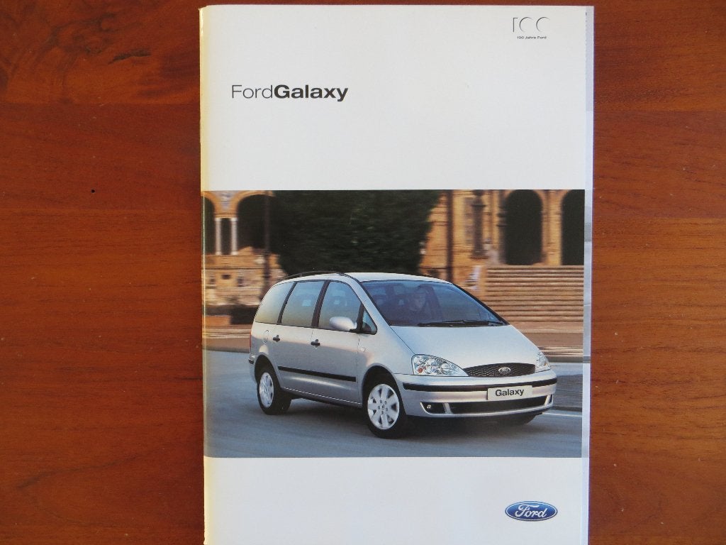 Ford Galaxy (aug. 2003) met 2 bijlagen: prijslijsten, Ophalen of Verzenden, Nieuw, Ford