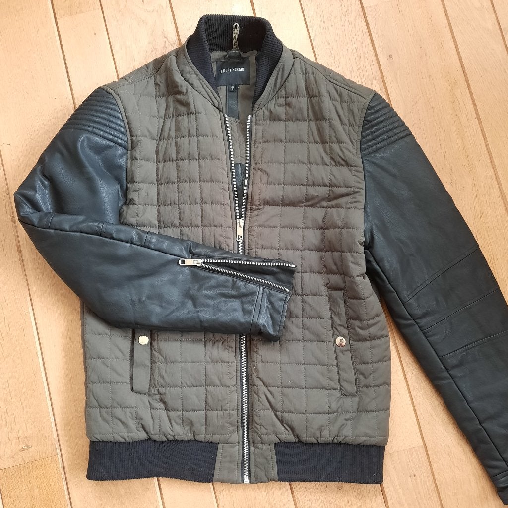 Antony Morato bomber jack jas groen zwarte mouw maat S, Kleding | Heren, Antony Morato, Maat 48/50 (M), Ophalen of Verzenden, Zo goed als nieuw