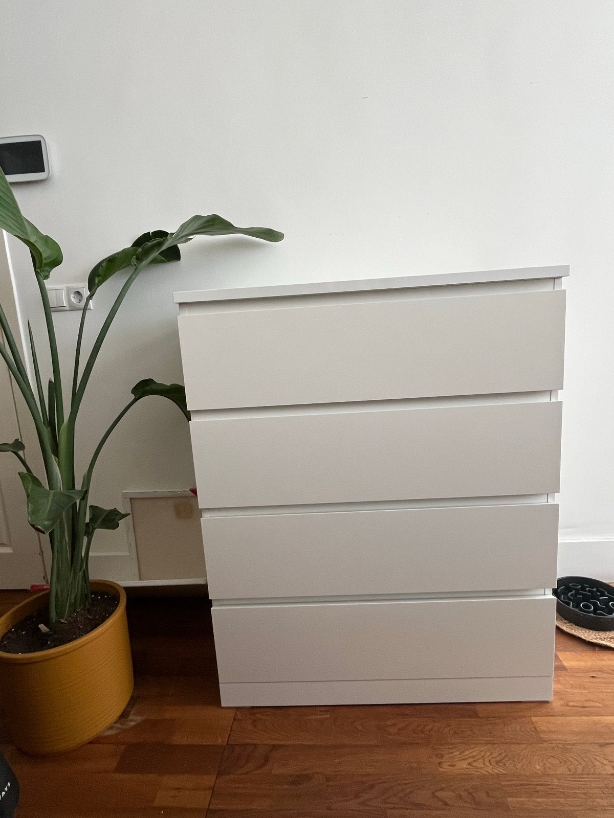 IKEA Malm ladekast wit hoogglans, Ophalen, Overige materialen, Gebruikt, 100 tot 150 cm