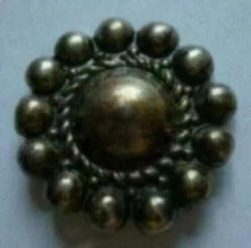 Oude vintage broche., Overige materialen, 4 tot 7 cm, Bruin, Verzenden